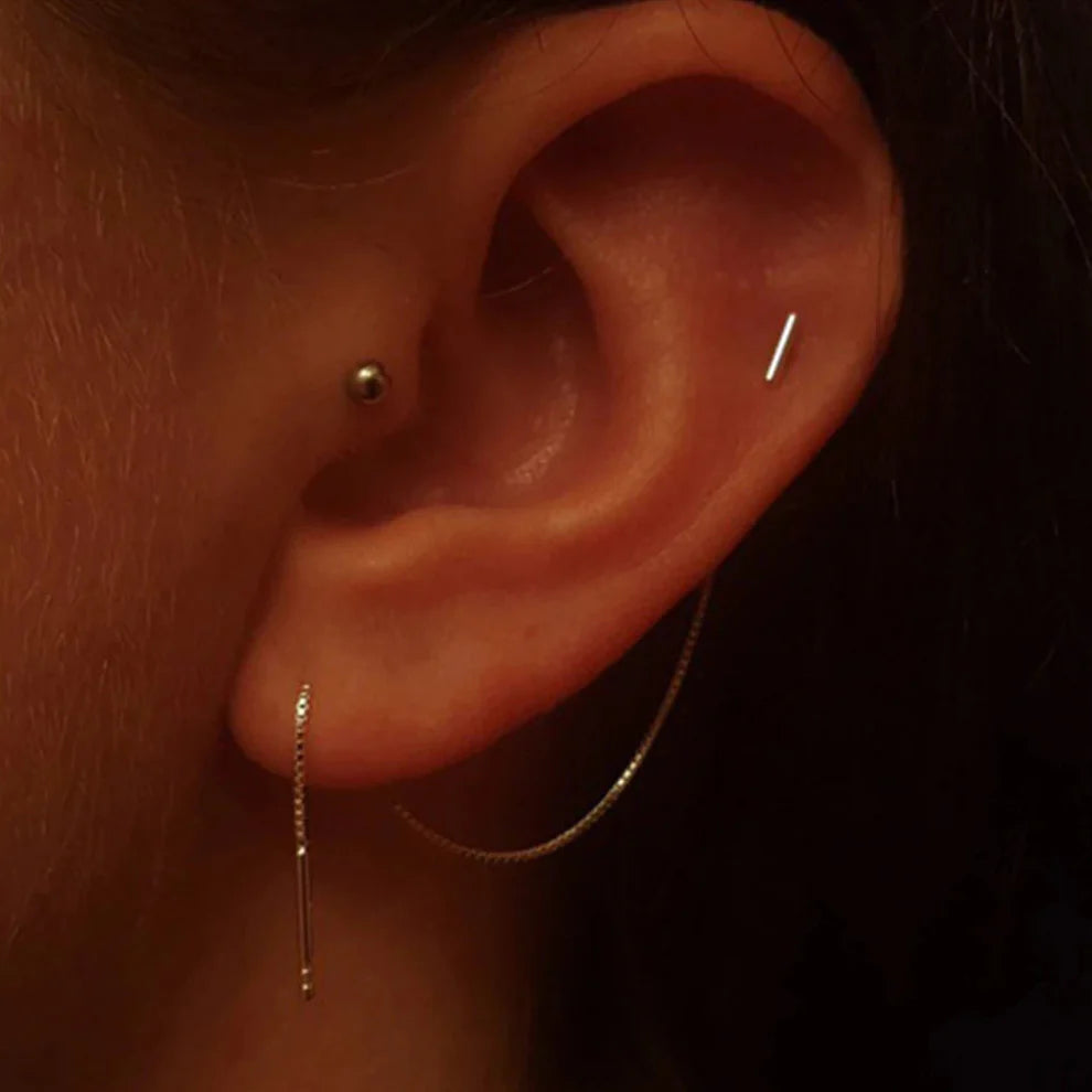 Ena Sol Chain Earrings